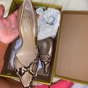 MIX NO.6 | Snake Print / Nude Heels | 8.5 | NWT